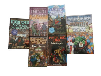 SIX (6) Robert Asprin (Jody Lynn Nye) paperbacks in the MYTH-Adventures