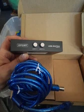 EEEKit Bundle for Printer Switch, 2 Port USB 2.0 Manual Printer Scanner Sharing 