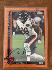 2025 Topps Chrome NFL Montez Sweat Chicago Bears Variation Autograph /25 BA-MSW