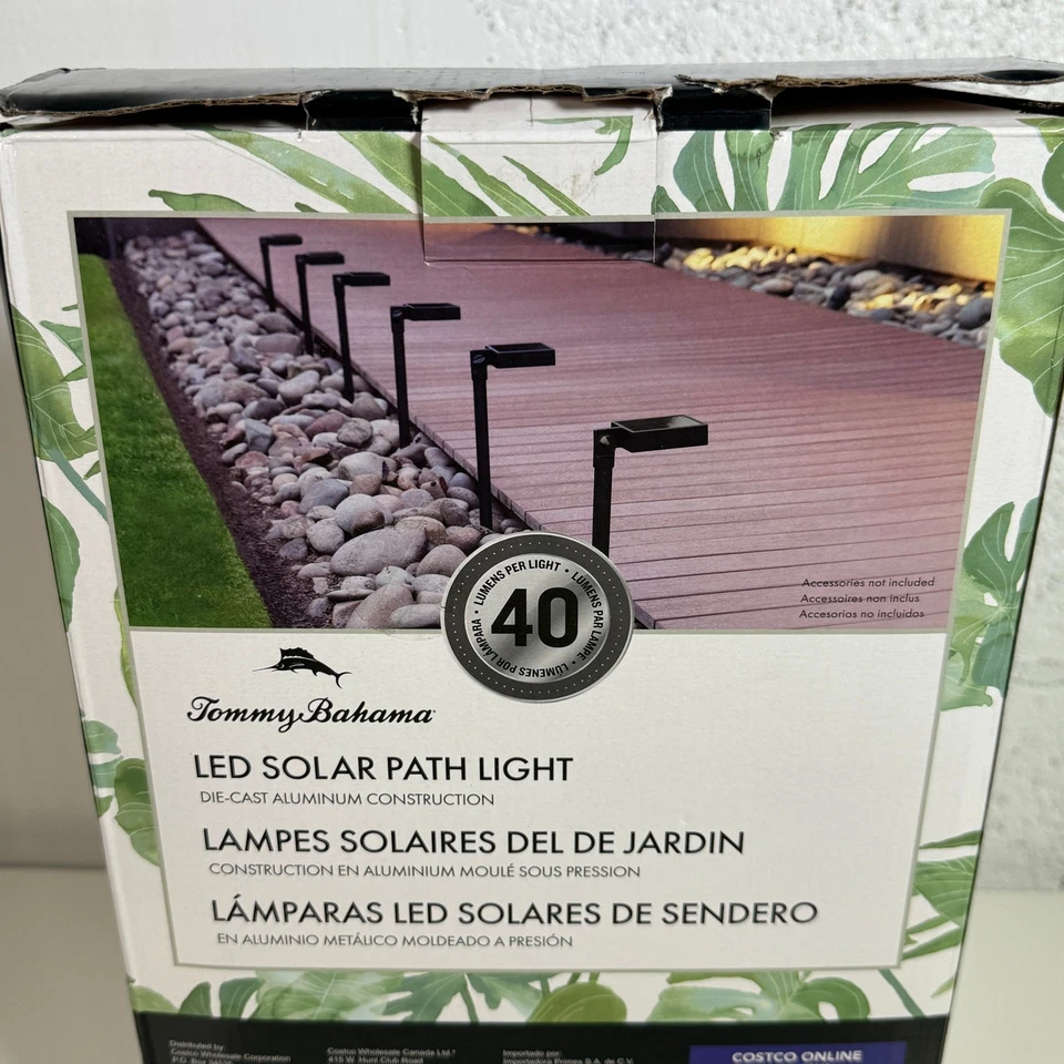 Tommy Bahama Solar LED Path Light (Pack of 6) New, open box - Image 2 of 4
