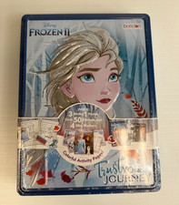 Frozen 2 Activity Book Set Tin Color Stickers Learn Play Disney Collect Party Ni