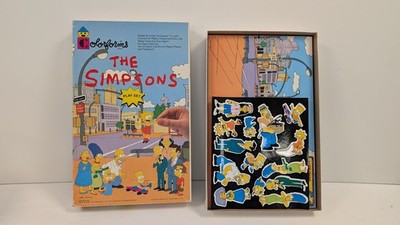 The Simpsons Colorforms Playset 1990 Vintage Complete