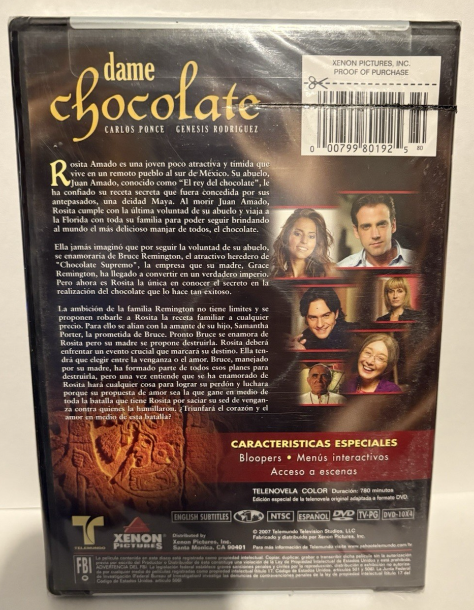 Dame Chocolate - DVD NEW Carlos Ponce, Genesis Rodriguez 799801925