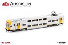 Auscision (NPS-65) V Set TfNSW TrainLink, Yellow Doors - DC 4 Car Set