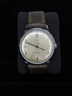 Vintage 1966 Timex Marlin Manual Wind Watch Mens Champagne Silver Dial Running
