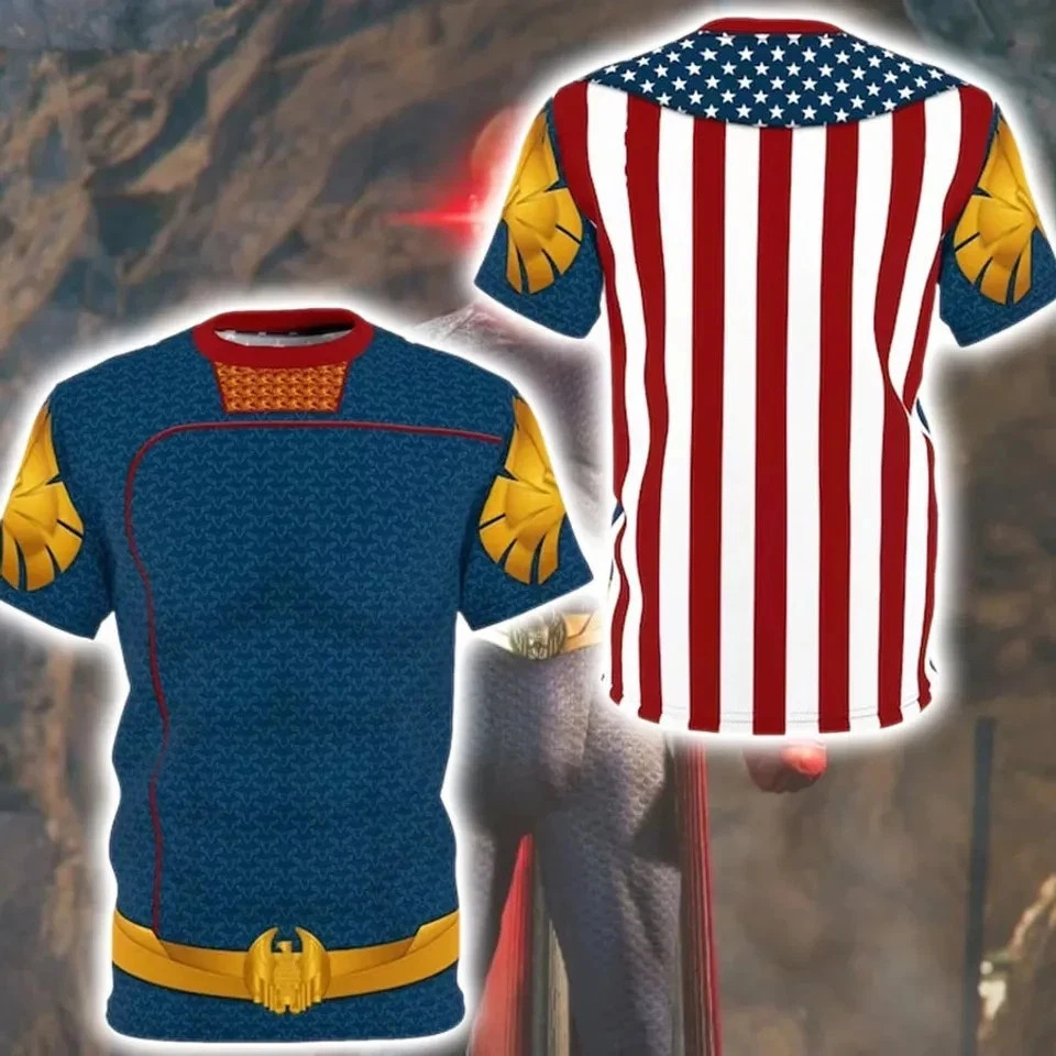 Homelander Antagonists Characters Cosplay 3D T-Shirt