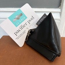 JJ Cole Pacifier Pod Black Pyramid Pouch Holder Diaper Bag Stroller w Tag