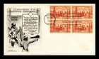 DR JIM STAMPS US COVER GADSDEN PURCHASE FDC SCOTT 1028 BLOCK LOWRY ARISTOCRATS