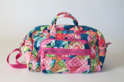 Vera Bradley Superbloom Weekender Travel Bag Floral Quilted Duffle Bag