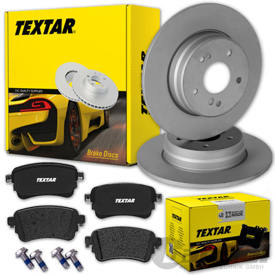 TEXTAR BREMSSCHEIBEN + BELÄGE HINTEN für JUMPY SPACETOURER + EXPERT TRAVELLER