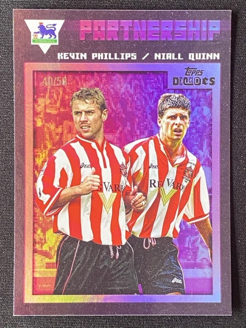 Kevin Phillips/Niall Quinn 2025 Topps Decades Premier League 90s Partnership /50