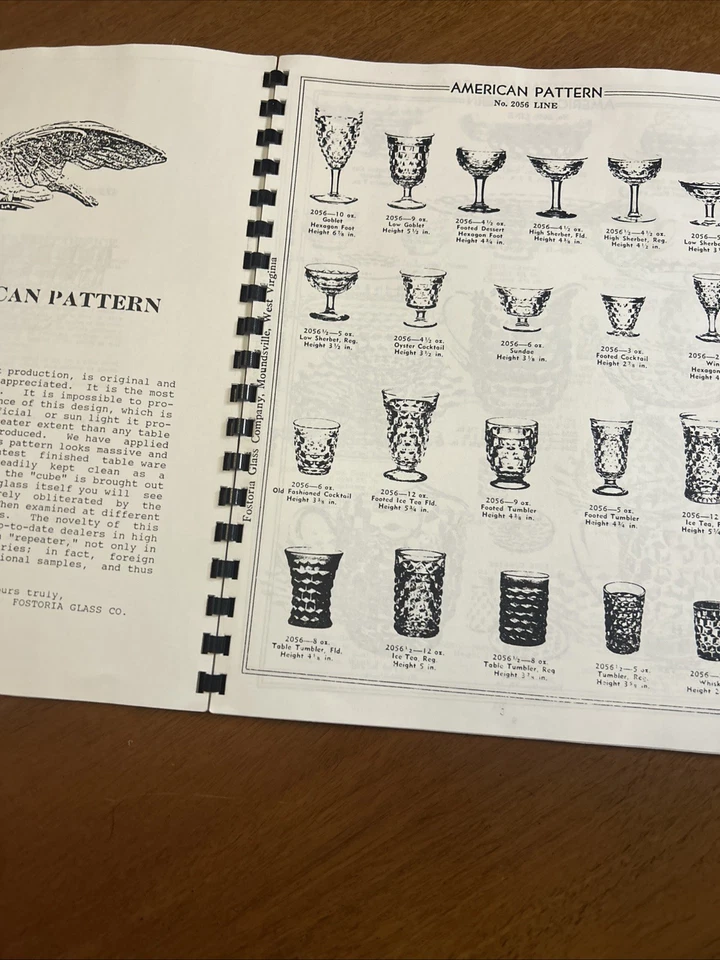 Fostoria Nº Libro de cuarta edición American Pattern 2056 de William S. Litman Foto 3 de 4