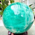 23.02LB Natural Green Fluorite Crystal Ball Sphere Polished Healing Decor Gift — photo 1