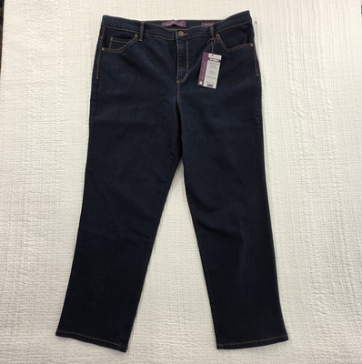 Gloria Vanderbilt Amanda Jeans NEW Size 16W Average Dark Wash NWT Stretch