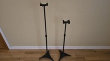 Speaker Stands, TELESCOPIC METAL, IRON CAST BASE.