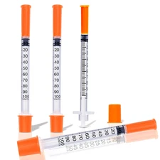 1ml/cc 30G 1/2 Inch Syringes U-100 Scientific Lab Syringe Individual...