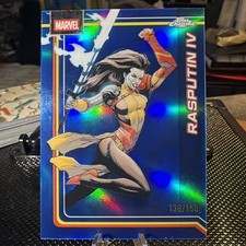 2026 Topps Chrome Marvel Comics Rasputin IV Blue Refractor /150 #94