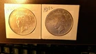 TWO 1923P & 1923S 90% SILVER PEACE DOLLARS B.U. CONDITION  BRIGHT  WHITE