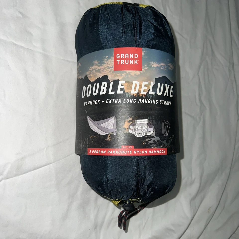 Hamaca de nailon paracaídas Grand Trunk doble de lujo, correas extra largas, (400 lb) Foto 2 de 3