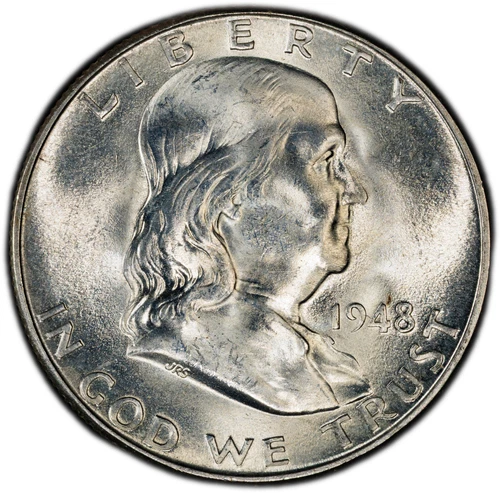 1948-D PCGS High-End MS64 FBL Franklin Half w/ Strong Strike & Wonderful Luster