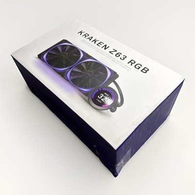 NZXT Kraken Z63 280mm AIO Liquid CPU Cooler RGB LCD Display White New, Open Box