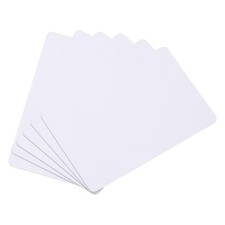 MECCANIXITY 10Pcs Blank PVC Cards Color, CR80 15 Mil Plastic 15 Mil, White