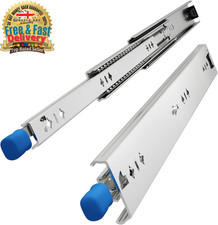 1000mm Heavy Duty Drawer Slides with Lock | 120kg Load Capacity | Side Mount Ful