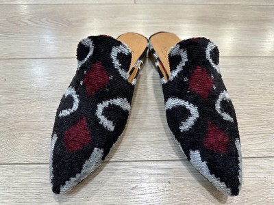 Handmade Rug Slipper US-9 (EU-39) (sole-hard leather. lining-lambskin) Women