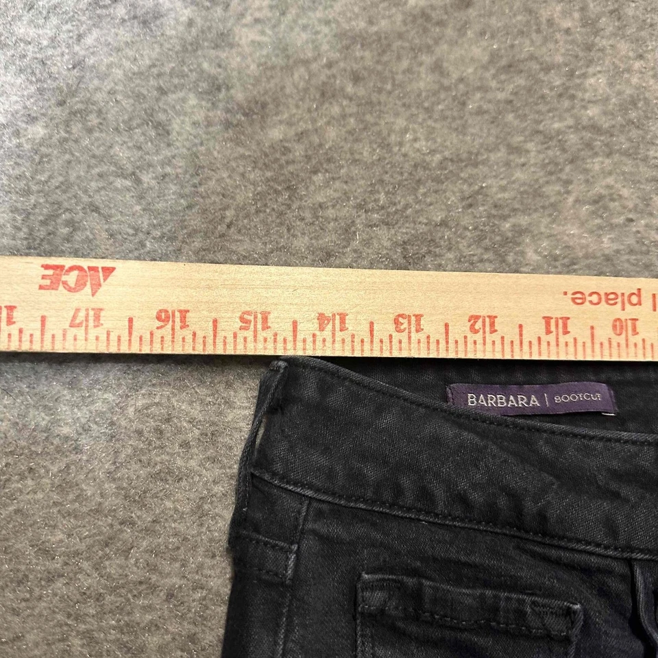 Pantalones de mezclilla para mujer NYDJ Barbara Easy Carl Bootcut adelgazantes talla 8 negros oscuros Foto 2 de 4