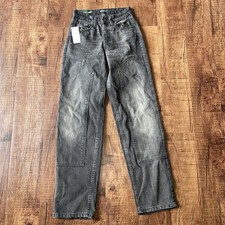 Wild Fable High Rise Straight Easy Rigid Black Wash Denim 2 Women  s Jeans NWT