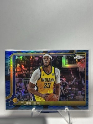 2025-26 Topps Chrome - Myles Turner #29 Blue Refractor /150