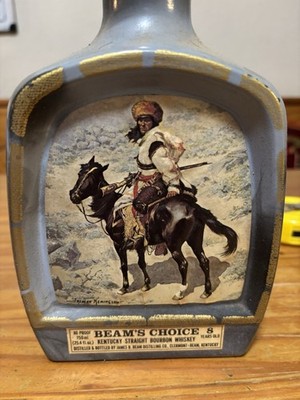 Vintage Empty Jim Beams Choice 8 Year Old Kentucky STR. Bourbon Whiskey Decanter