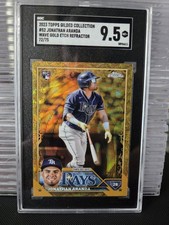 2023 Topps Gilded Jonathan Aranda #52 Gold Wave Refractor /75 (RC) SGC 9.5