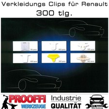 RENAULT Befestigung Clips KFZ Innen Koffer Raum Tür Verkleidung Teppich 300-tlg