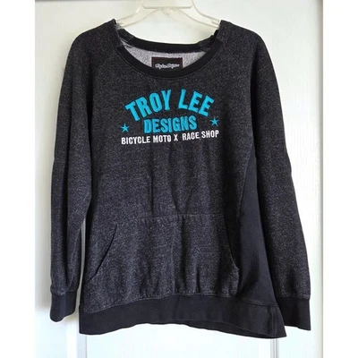 Troy Lee Designs Sweatshirt Bike Race Shop Charcoal GreyPullover Sz L - Image 1 of 4
