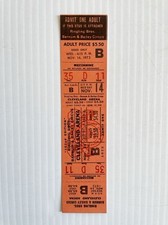 Boleto de colección 1973 Ringling Bros Barnum & Bailey Circus Cleveland Arena, sin usar