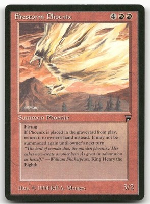 Firestorm Phoenix (LP) Legends LEG Magic MTG