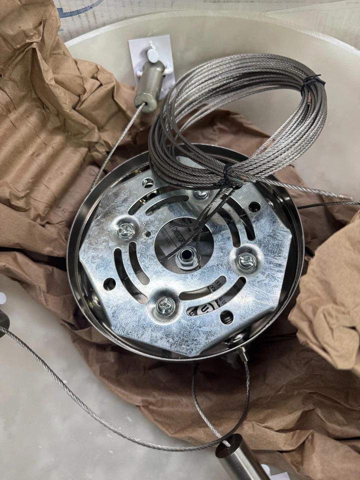 Justice Design Group CLD-9650-35-NCKL-F1 Clouds Semi Flush Mount Ceiling Fixture - Image 4 of 4