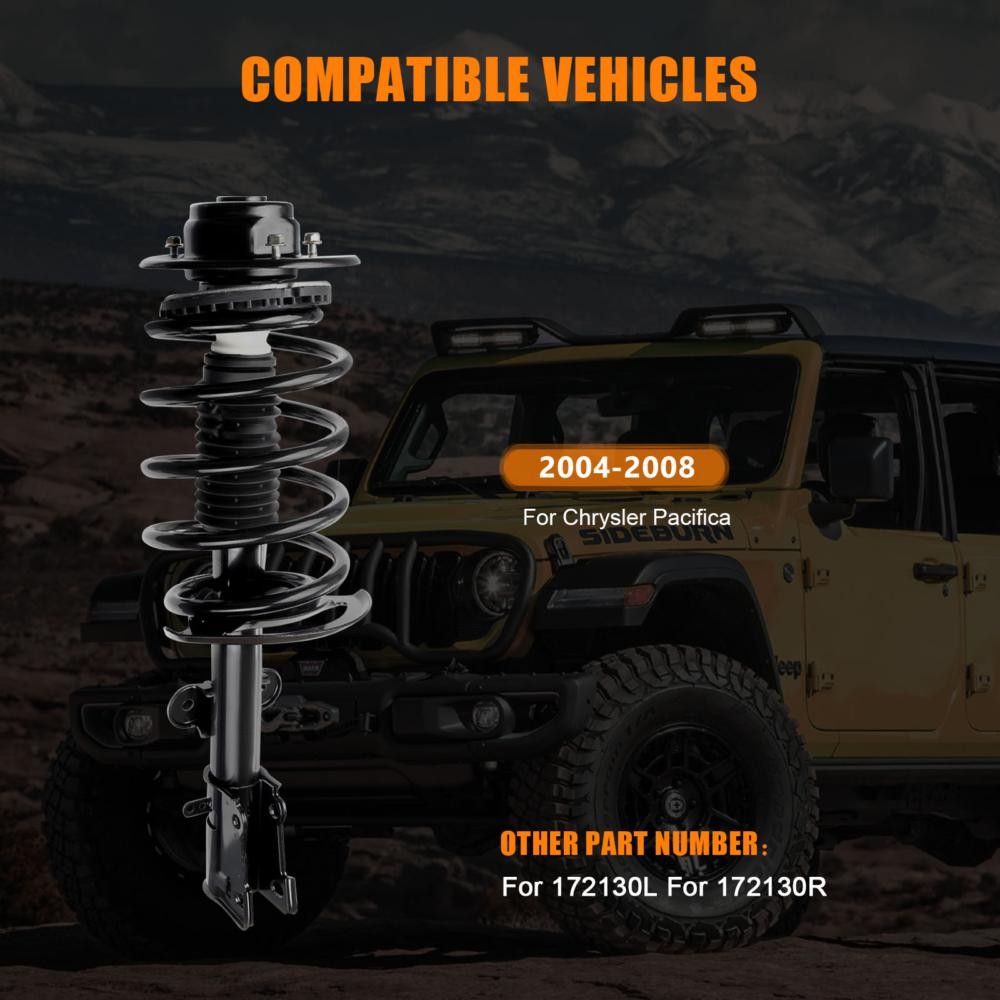 Front Complete Shocks Struts Suspension Set For 2004-08 Chrysler Pacifica