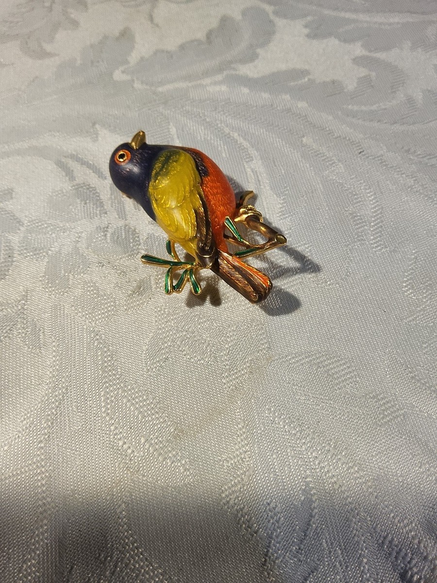 Joan Rivers Bunting Brooch Flights of Fantasy Bird NIB Never Worn Retired NEW View 2