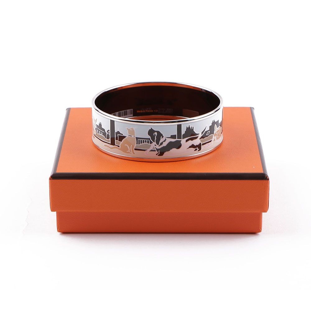 Hermes Chiens et Chats Parisiens Wide Bangle 44809033 thumbnail 9