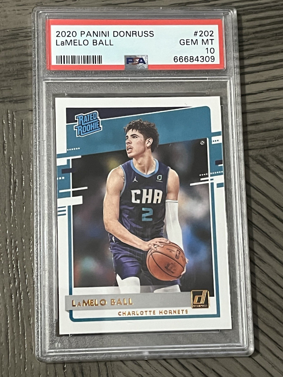 🔥 2020 PANINI DONRUSS LAMELO BALL #202 RATED ROOKIE RC GEM MINT PSA 10 🔥