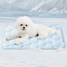 Cooling Mat for Dogs Q-Max 0.53 , Washable Dog Cooling Mat, Portable Kennel C...