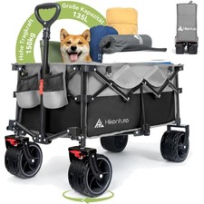 Bollerwagen faltbar 135L 150kg Belastbar Transportwagen Klappbar Handwagen