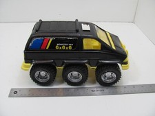 Tootsie Toy Monster Van 6 x 6 x 6 Black with Yellow Trim Made in USA