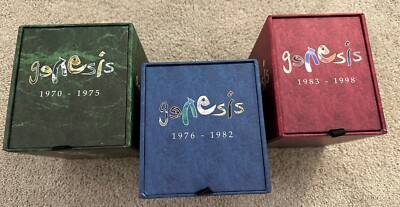 3 Genesis CD Box Sets: 1970-1975, 1976-1982, & 1983-1998 - like new, ships FREE!