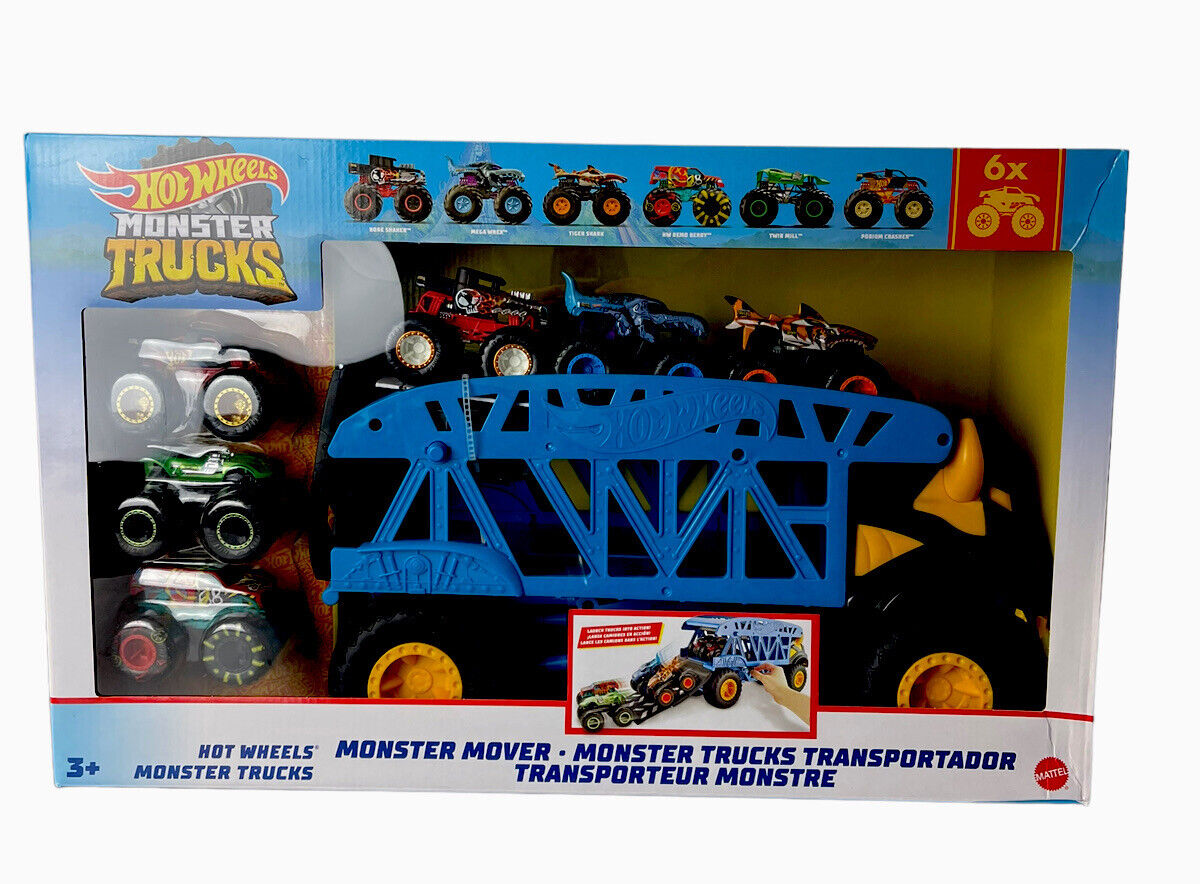 Hot Wheels Monster Trucks Monster Mover, Gift Idea for Kids Ages 3 Years  Old & Up