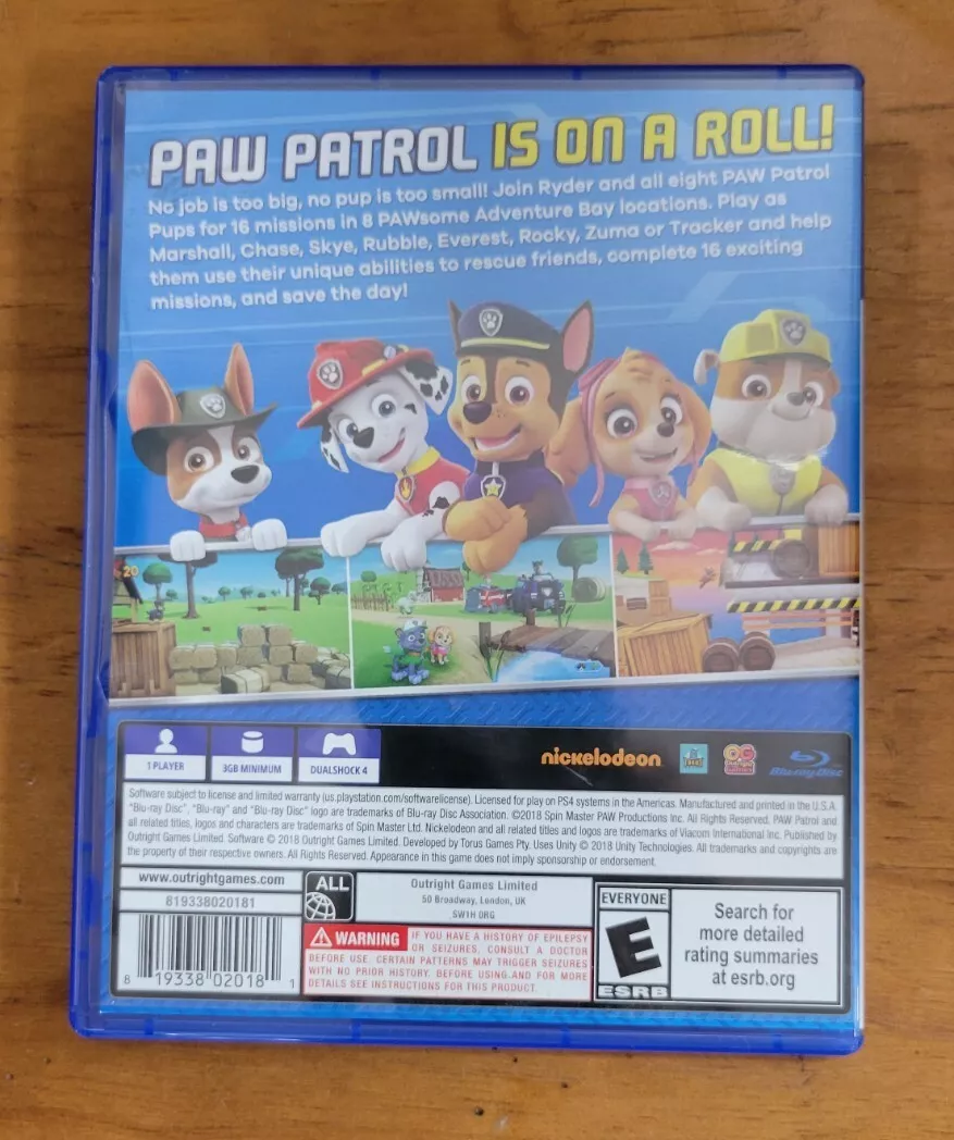 Outright Games Paw Patrol On A Roll PS4 Video Game for sale online