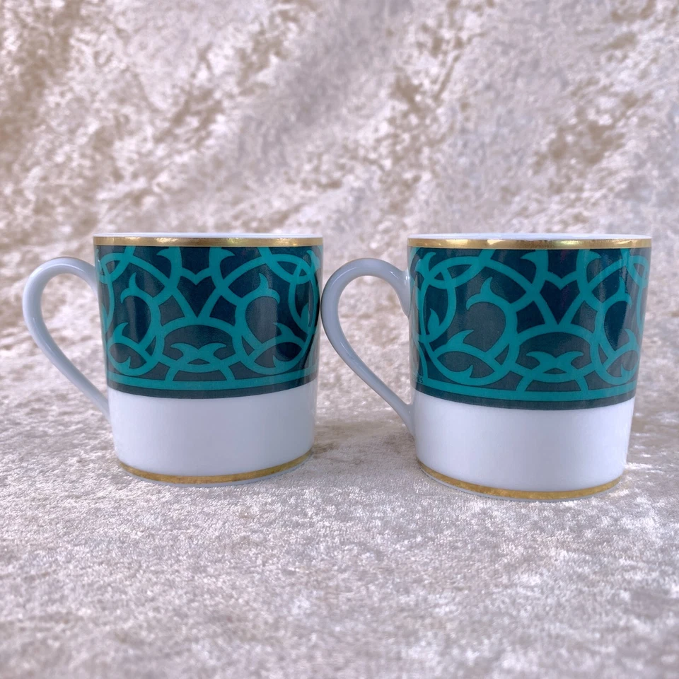 Hermes Demitasse Cup Saucer Attelage Or Porcelain Tableware 2 Sets - Image 4 of 4