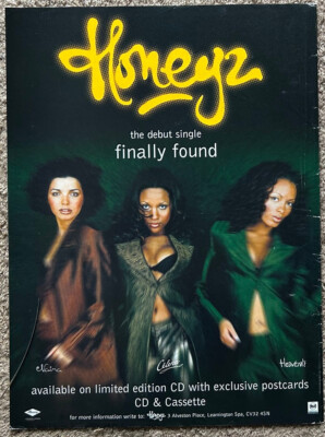 HONEYZ - FINALLY FOUND 1998 Full page UK magazine ad